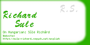 richard sule business card
